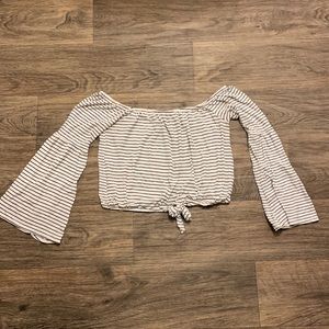 Off Shoulder Long sleeve shirt